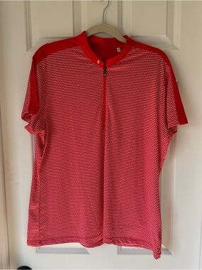 Lopez - Nancy‎ Lopez Women’s Golf Polo Shirt- XL - Red and White